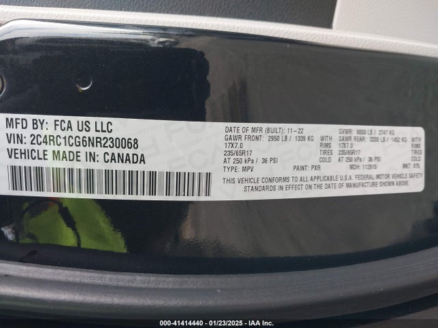 Chrysler Voyager Lx 2022 2C4RC1CG6NR230068 Image 9