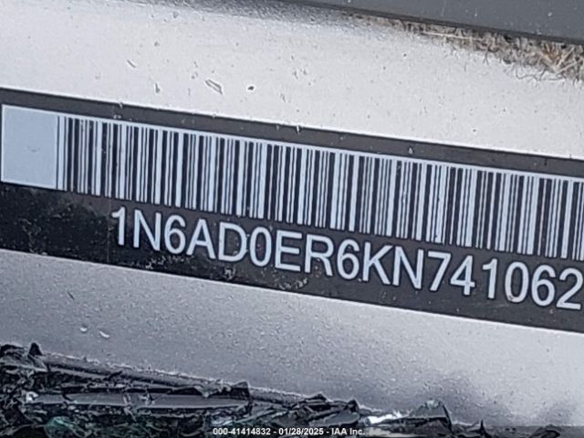 1N6AD0ER6KN741062 Nissan Frontier Sl