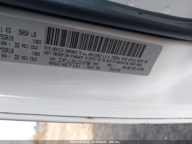 1C4PJLLB1LD510798 Jeep Cherokee Altitude Fwd