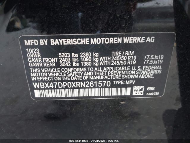 WBX47DP0XRN261570 BMW X3 Sdrive30i