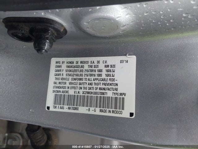 3CZRM3H33EG709871 Honda CR-V LX