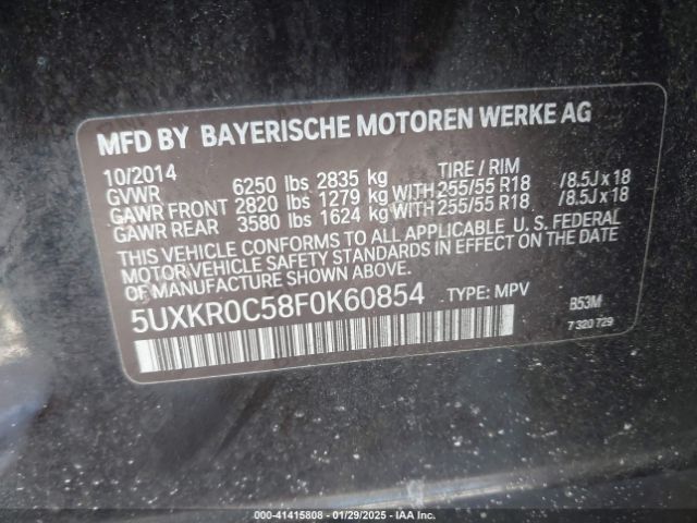5UXKR0C58F0K60854 BMW X5 Xdrive35i