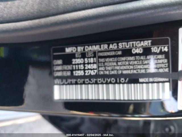 WDDHF6FB3FB096187 Mercedes-Benz E 400