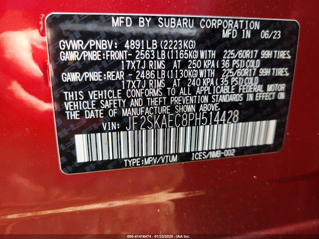 Subaru Forester Premium 2023 JF2SKAEC8PH514428 Image 9