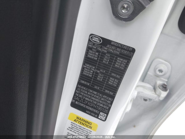 SALZL2FX0PH190126 Land Rover Range Rover Evoque R-dynamic Se
