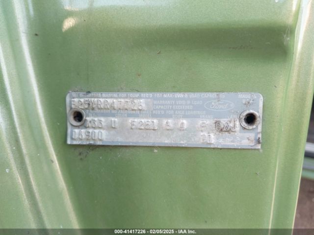 1973 FORD F250 F25YRR47726       Photo 8