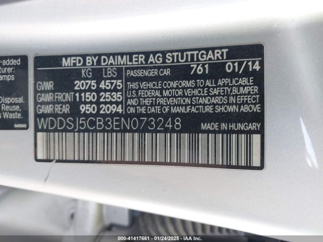 WDDSJ5CB3EN073248 Mercedes-Benz Cla 45 Amg 4matic