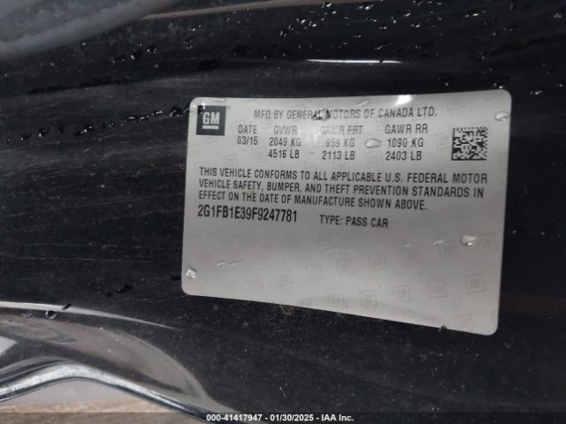 2G1FB1E39F9247781 Chevrolet Camaro 2ls