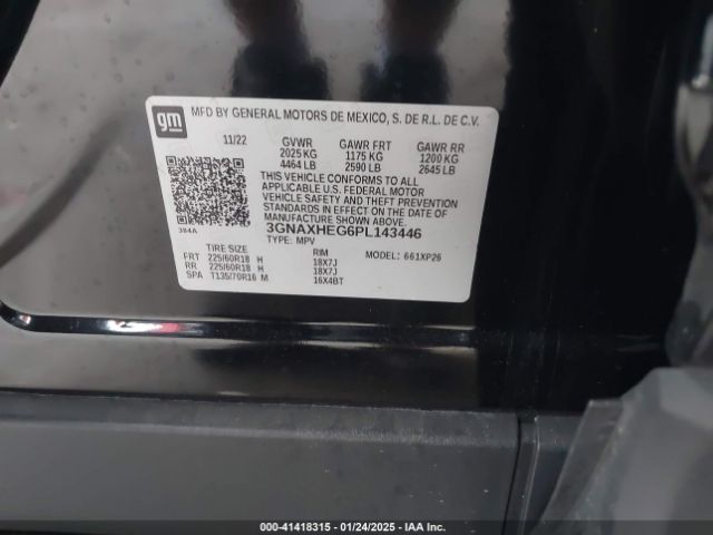 3GNAXHEG6PL143446 Chevrolet Equinox Fwd Ls