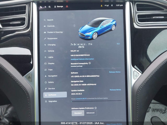 2014 TESLA MODEL S 5YJSA1H16EFP51444 Photo 6