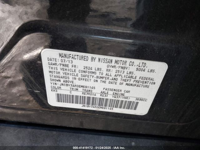 JN1BV7AR0EM691145 Infiniti Q50 Premium