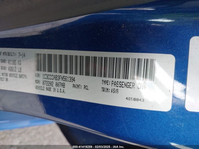 2015 CHRYSLER 200 1C3CCCAB3FN561394 Photo 8