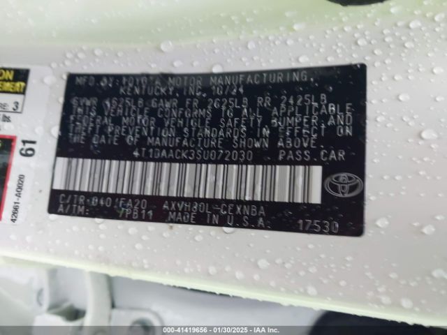 4T1DAACK3SU072030 Toyota CAMRY LE