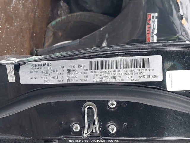41419760 :رقم المزاد ، 1C6RR6FT7GS292883 vin ، 2016 Ram 1500 Express مزاد بيع