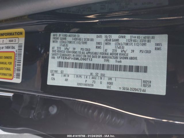 1FTER4FH5MLD90713 Ford Ranger Xlt