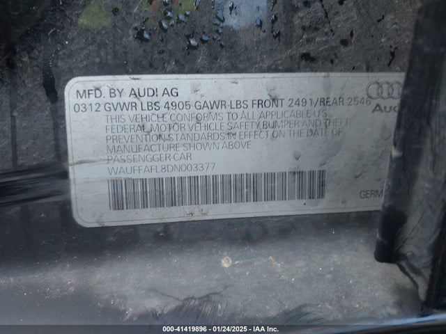 2013 AUDI A4 WAUFFAFL8DN003377 Photo 8