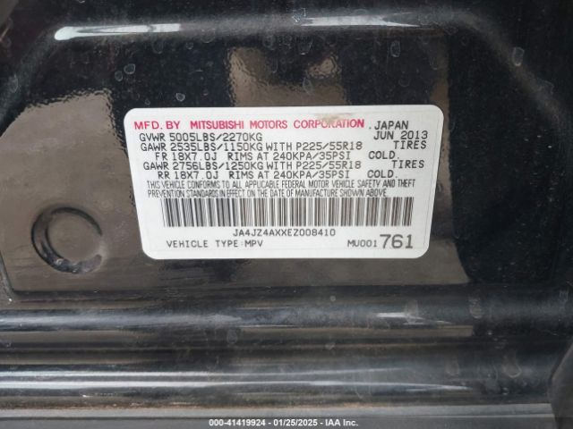 JA4JZ4AXXEZ008410 Mitsubishi sohc mivec