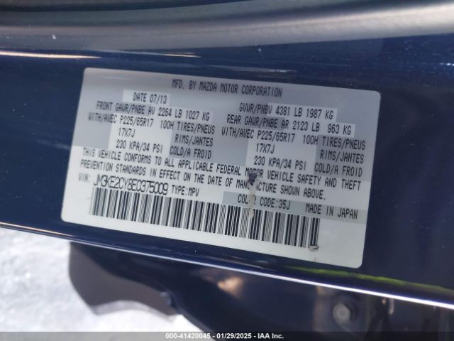 JM3KE2CY8E0375009 Mazda Cx-5 Touring