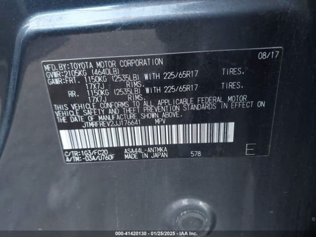 JTMRFREV2JJ176641 Toyota Rav4 Adventure/xle