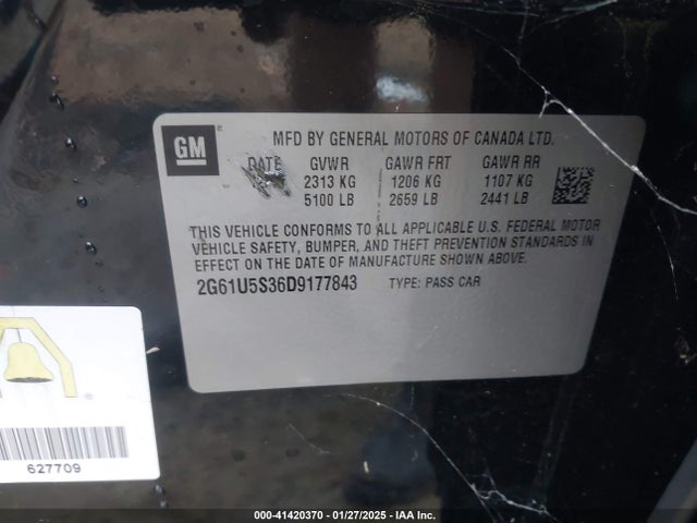 2013 CADILLAC XTS 2G61U5S36D9177843 Photo 8