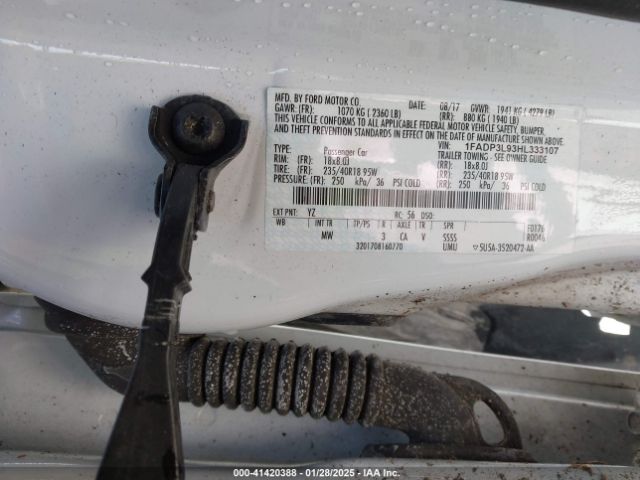 1FADP3L93HL333107 Ford FOCUS ST