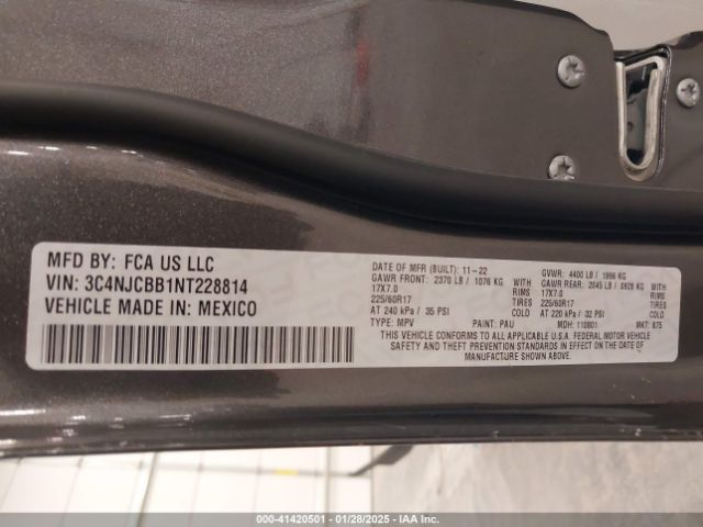 2022 JEEP COMPASS 3C4NJCBB1NT228814 Photo 8