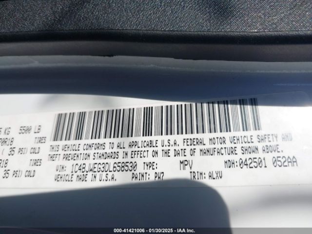 2013 JEEP WRANGLER UNLIMITED 1C4BJWEG3DL658530 Photo 8