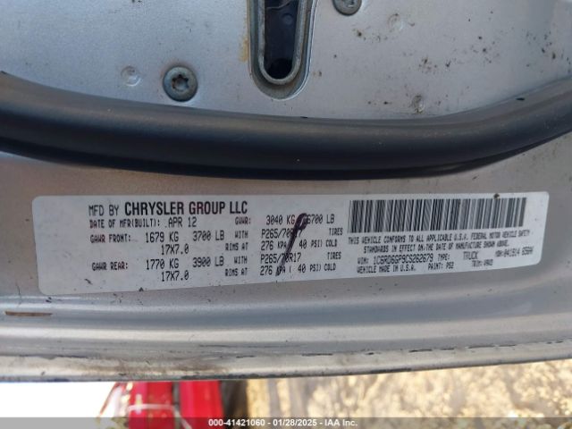 2012 RAM 1500 1C6RD6GP9CS262679 Photo 8