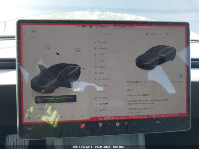 5YJ3E1EA1SF878692 Tesla Model 3 Long Range Rear-wheel Drive