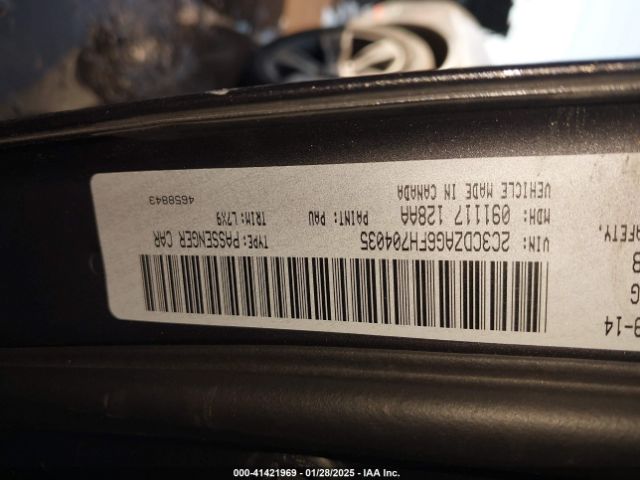 2C3CDZAG6FH704035 Dodge Challenger Sxt