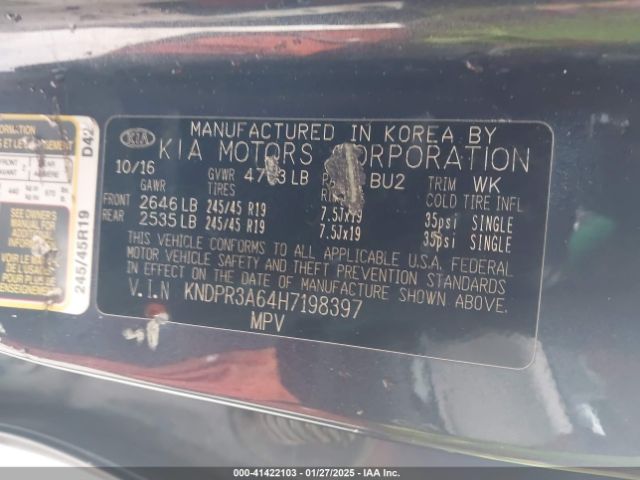 KNDPR3A64H7198397 KIA Sportage Sx Turbo