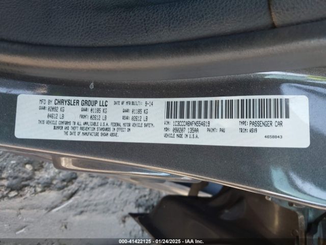 2015 CHRYSLER 200 1C3CCCABXFN554619 Photo 8