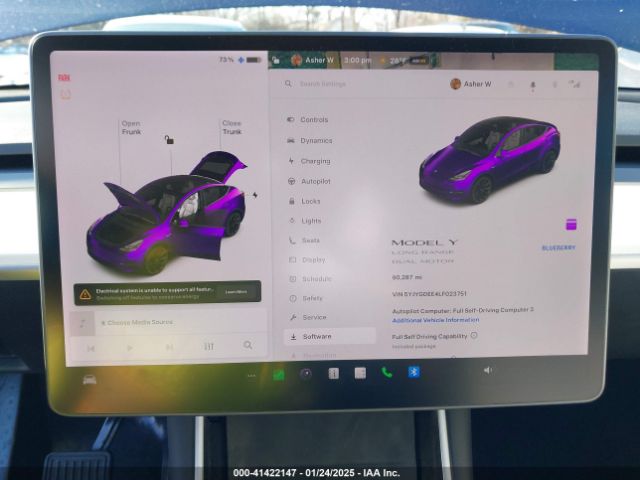 5YJYGDEE4LF023751 Tesla Model Y Long Range Dual Motor All-wheel Drive