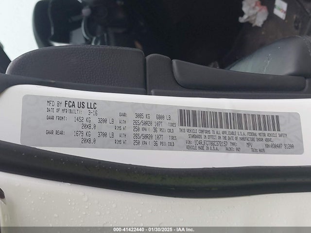 1C4RJFCT8GC372157 Jeep Grand Cherokee High Altitude