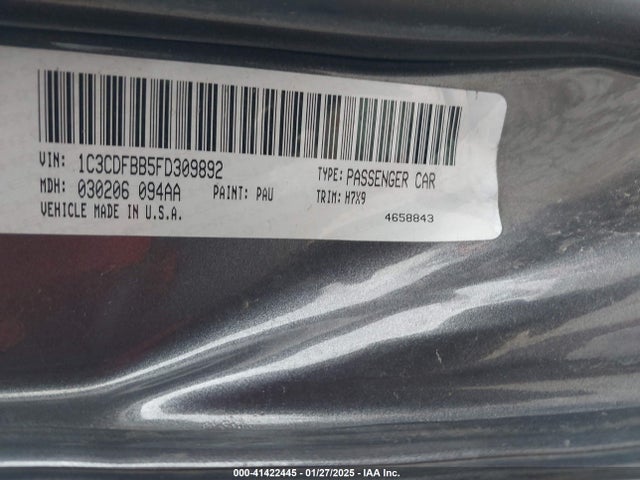 Dodge DART SXT 2015 1C3CDFBB5FD309892 Image 9