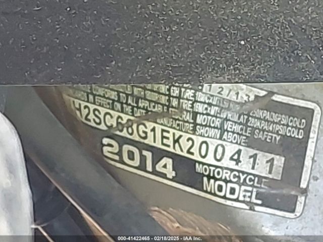 2014 HONDA GL1800 JH2SC68G1EK200411 Photo 9