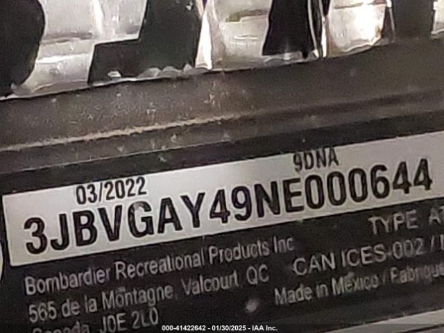 2022 CAN-AM MAVERICK X3 3JBVGAY49NE000644 Photo 9