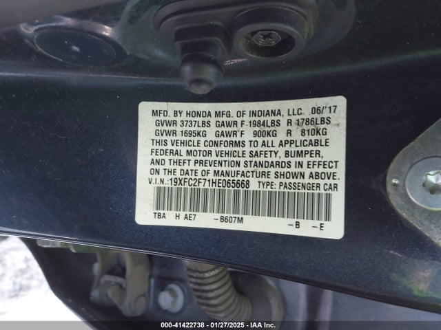 19XFC2F71HE065668 Honda CIVIC EX
