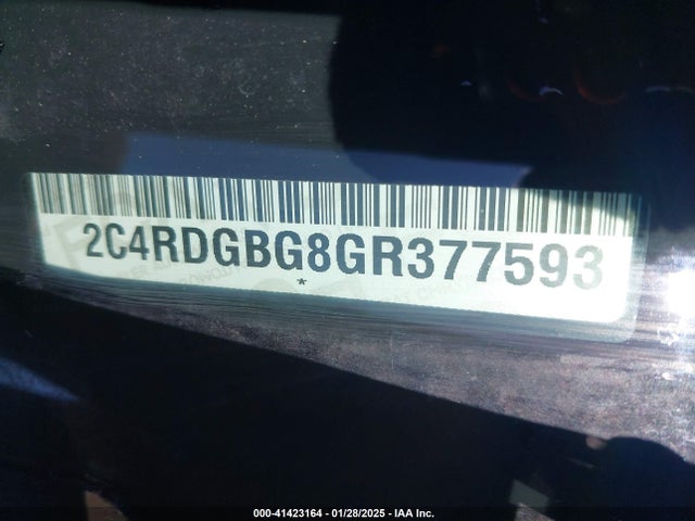 2C4RDGBG8GR377593 Dodge Grand Caravan Se