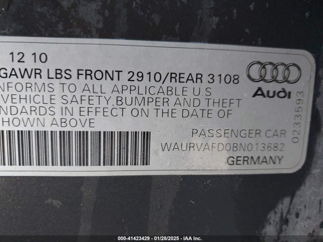 2011 AUDI A8 L WAURVAFD0BN013682 Photo 8