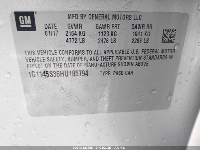 1G1145S36HU185794 Chevrolet IMPALA 2LZ