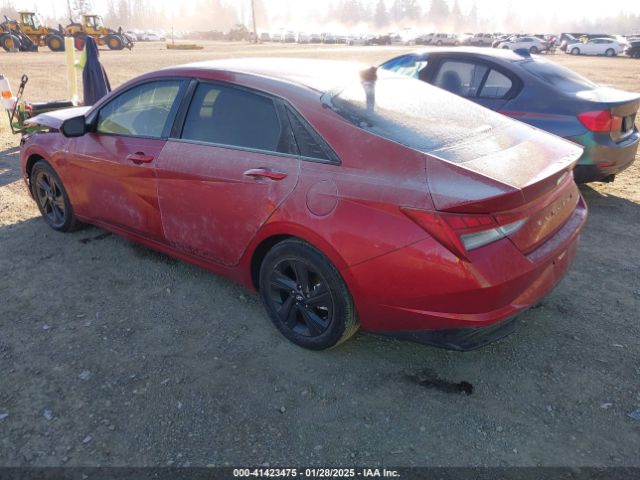 KMHLM4AJ8PU072983 Hyundai Elantra Hybrid Blue