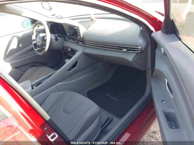 KMHLM4AJ8PU072983 Hyundai Elantra Hybrid Blue