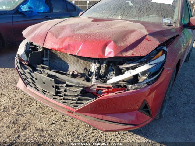 KMHLM4AJ8PU072983 Hyundai Elantra Hybrid Blue