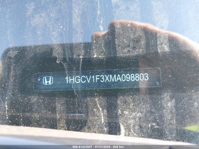 1HGCV1F3XMA098803 Honda Accord Sport