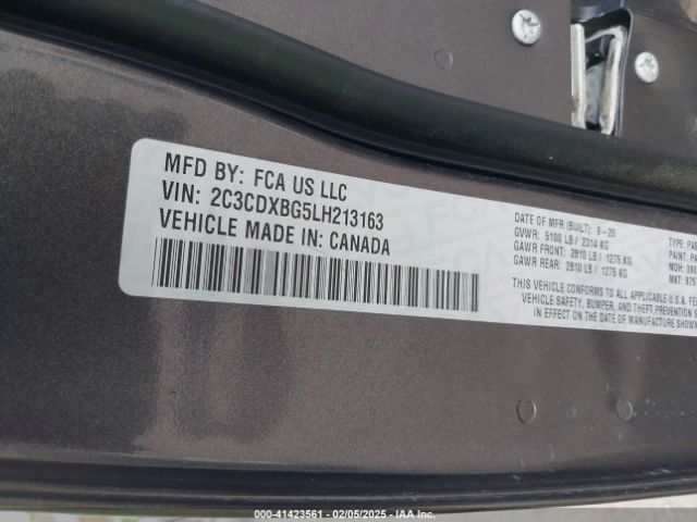 2020 DODGE CHARGER 2C3CDXBG5LH213163 Photo 8