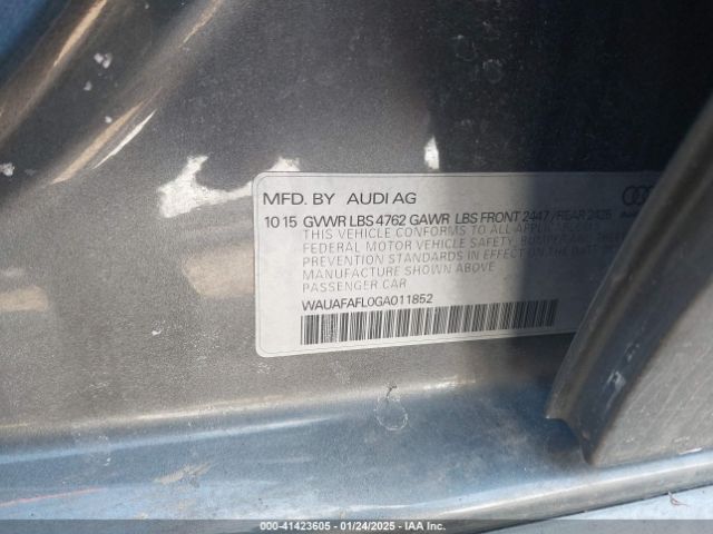 WAUAFAFL0GA011852 Audi A4 2.0t Premium