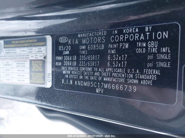 KIA SEDONA LX 2021 KNDMB5C17M6666739 Image 9