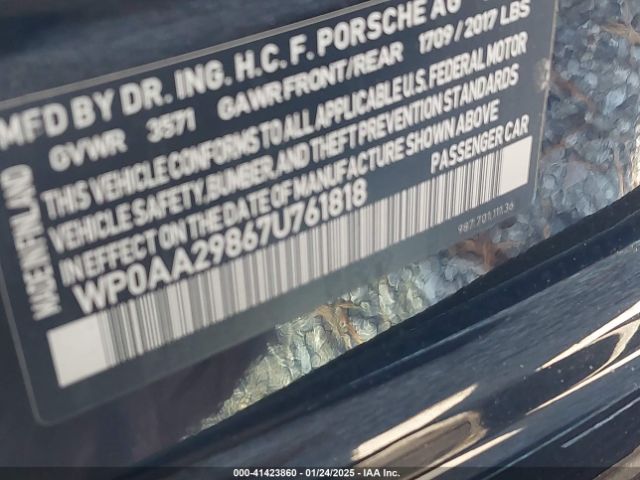 2007 PORSCHE CAYMAN WP0AA29867U761818 Photo 8