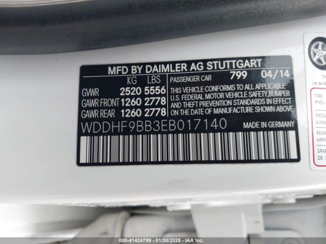 WDDHF9BB3EB017140 Mercedes-Benz E 550 4matic